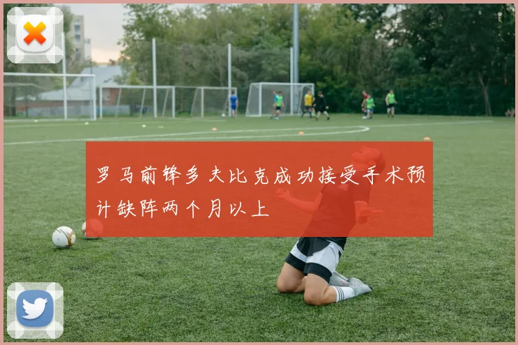 罗马前锋多夫比克成功接受手术预计缺阵两个月以上